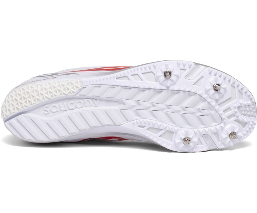 Women's Saucony Endorphin 3 Running Shoes White / Red | Singapore 108RVDW